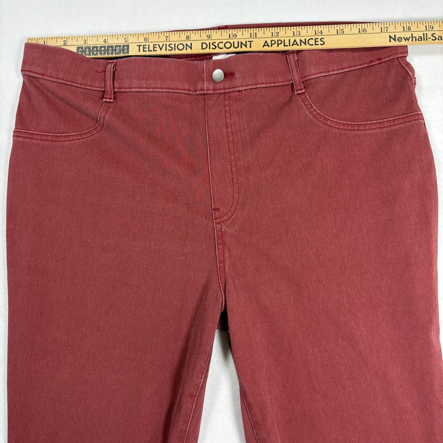 Time and Tru Womens Plus Size 20 Red Jeans Baggy Relaxed Fit Y2K Vintage Denim