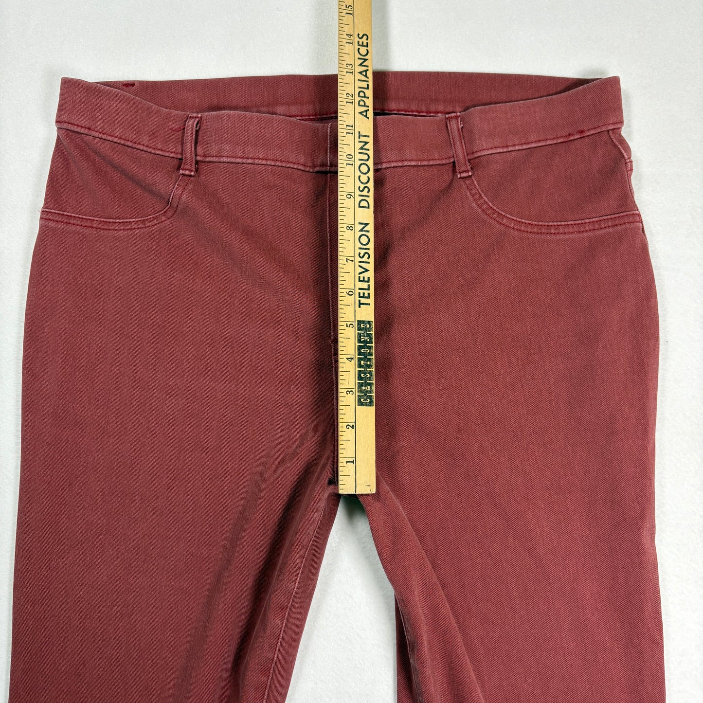 Time and Tru Womens Plus Size 20 Red Jeans Baggy Relaxed Fit Y2K Vintage Denim