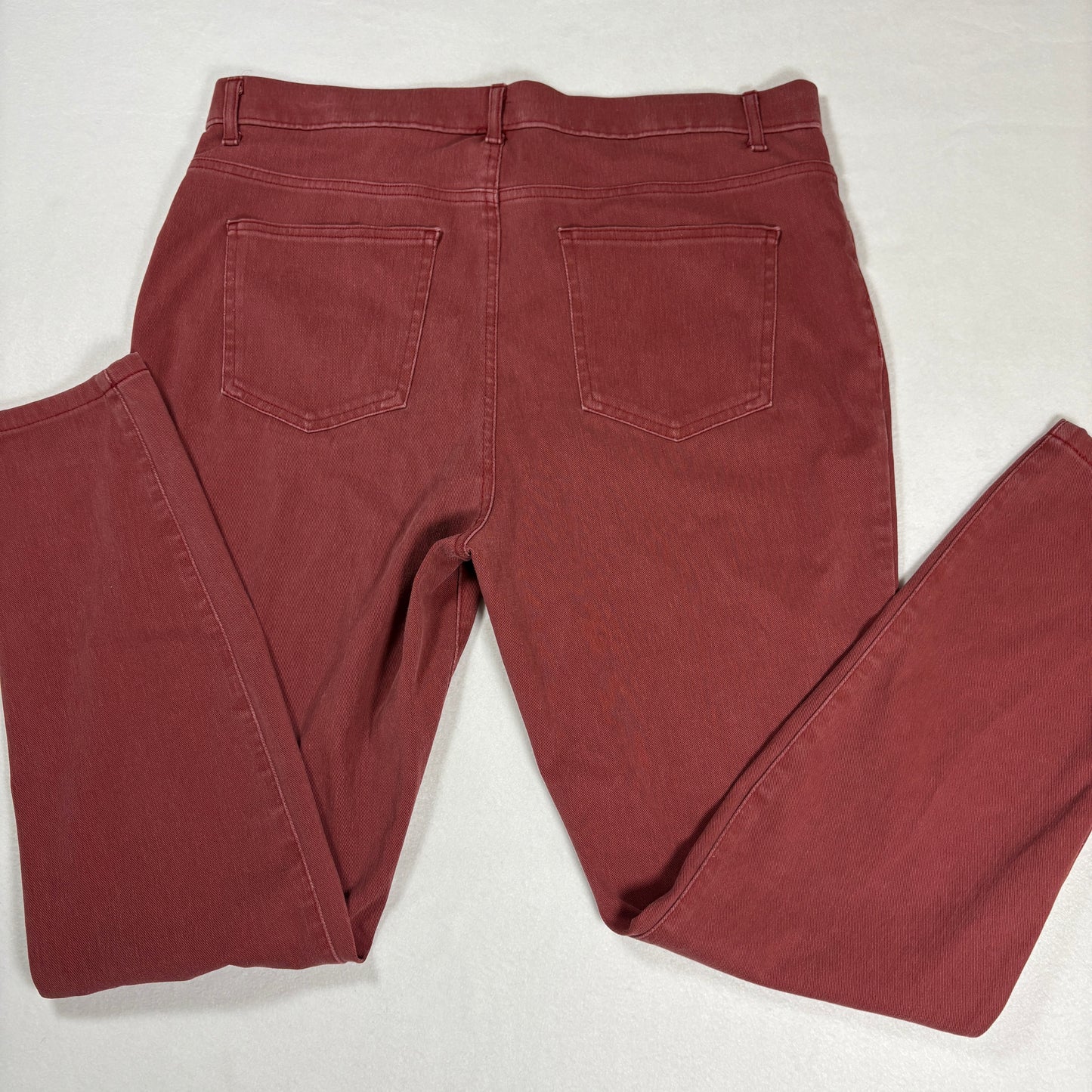 Time and Tru Womens Plus Size 20 Red Jeans Baggy Relaxed Fit Y2K Vintage Denim