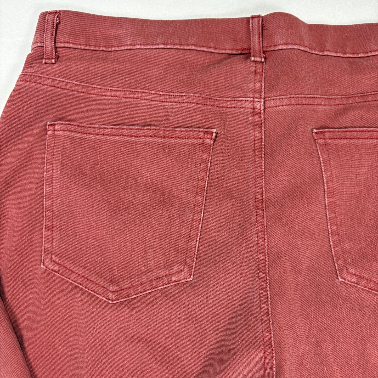 Time and Tru Womens Plus Size 20 Red Jeans Baggy Relaxed Fit Y2K Vintage Denim