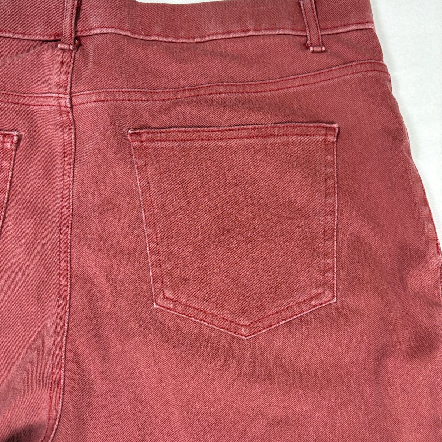 Time and Tru Womens Plus Size 20 Red Jeans Baggy Relaxed Fit Y2K Vintage Denim