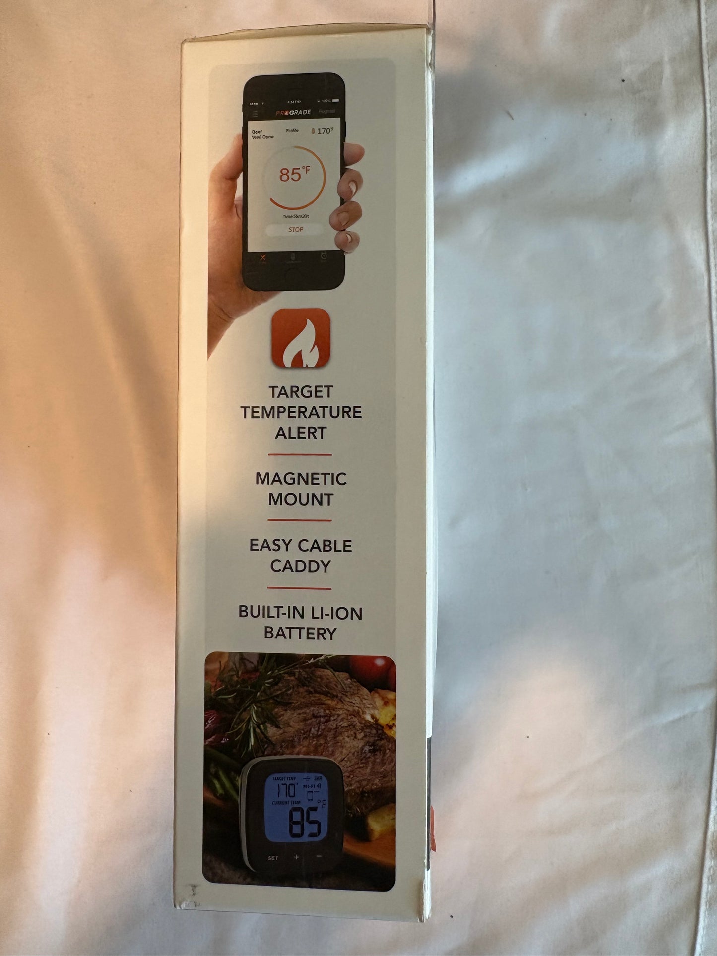 ProGrade WiFi Grilling Thermometer Meat Probe iPhone Android USB Temp Gauge