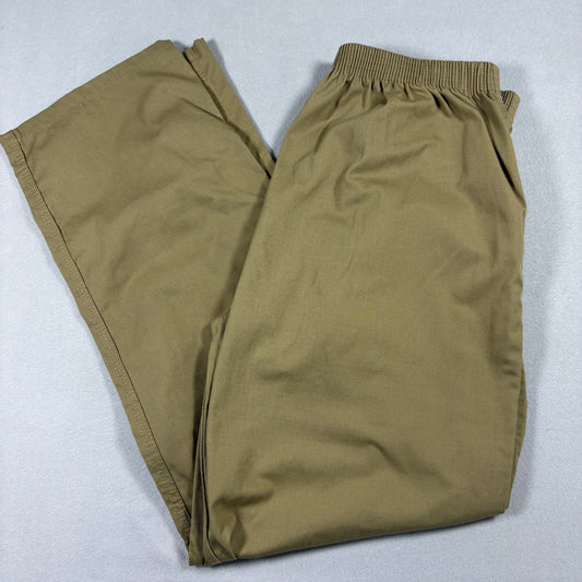 Phoenix Supply Mens Pants 2XL Khaki Elastic Waist Workwear Uniform Casual