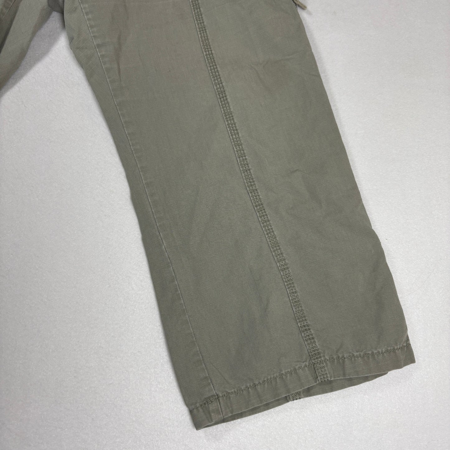 Eddie Bauer Womens Pants 14 Green Cargo Utility Relaxed Fit Outdoor Hiking