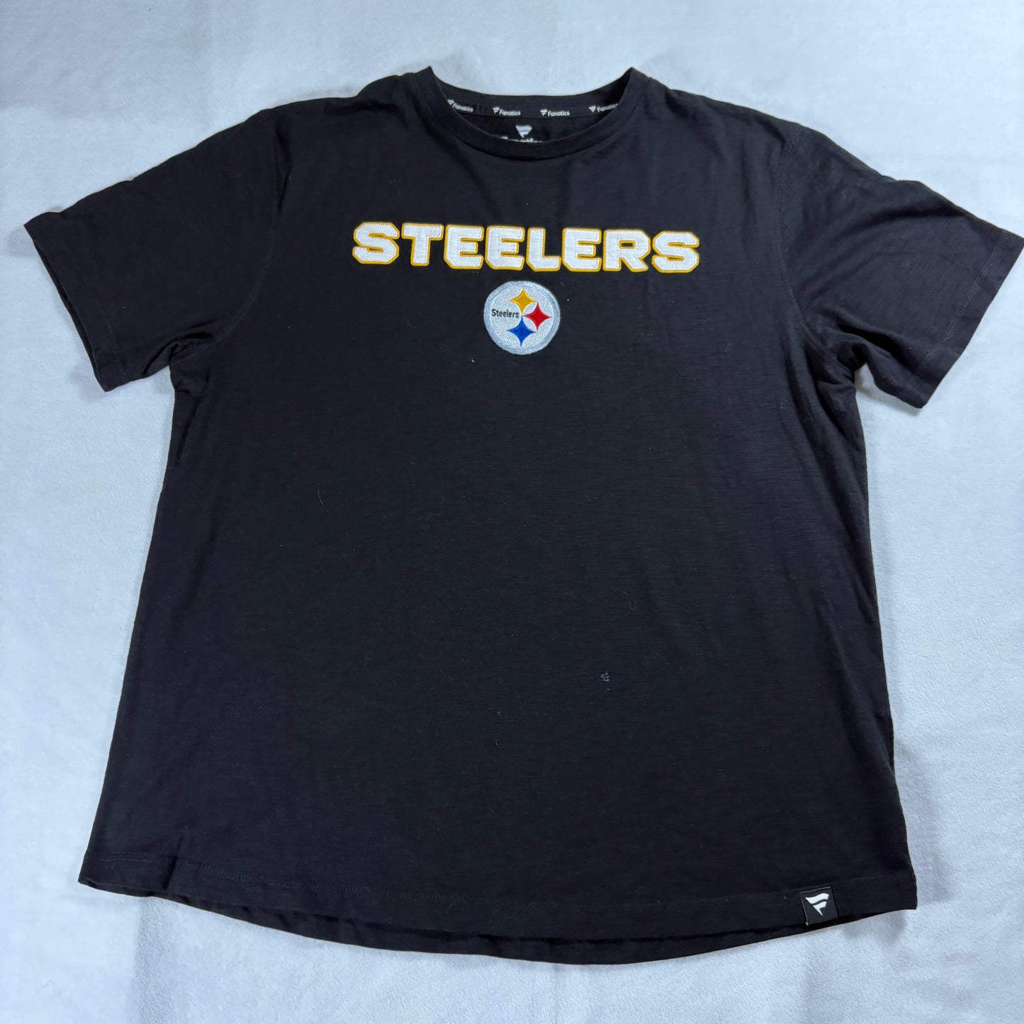 Pittsburgh Steelers T Shirt Mens 2XL Black NFL Football Streetwear Y2K Retro