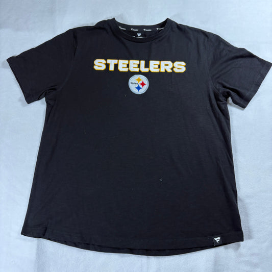 Pittsburgh Steelers T Shirt Mens 2XL Black NFL Football Streetwear Y2K Retro