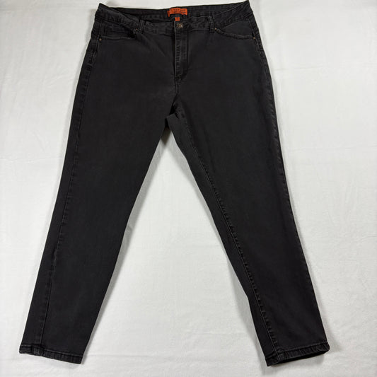 Wax Jean Womens 10 Skinny Jeans Black Stretch High Rise Butt Lift Retro Streetwear