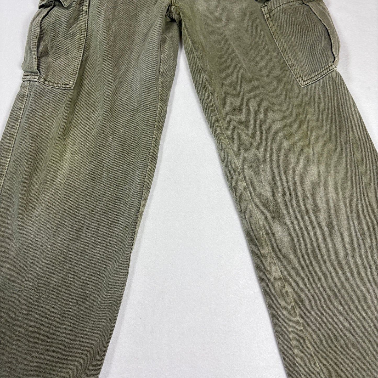 Mens Cargo Pants Green 36x30 Utility Workwear Y2K Vintage Baggy Carpenter