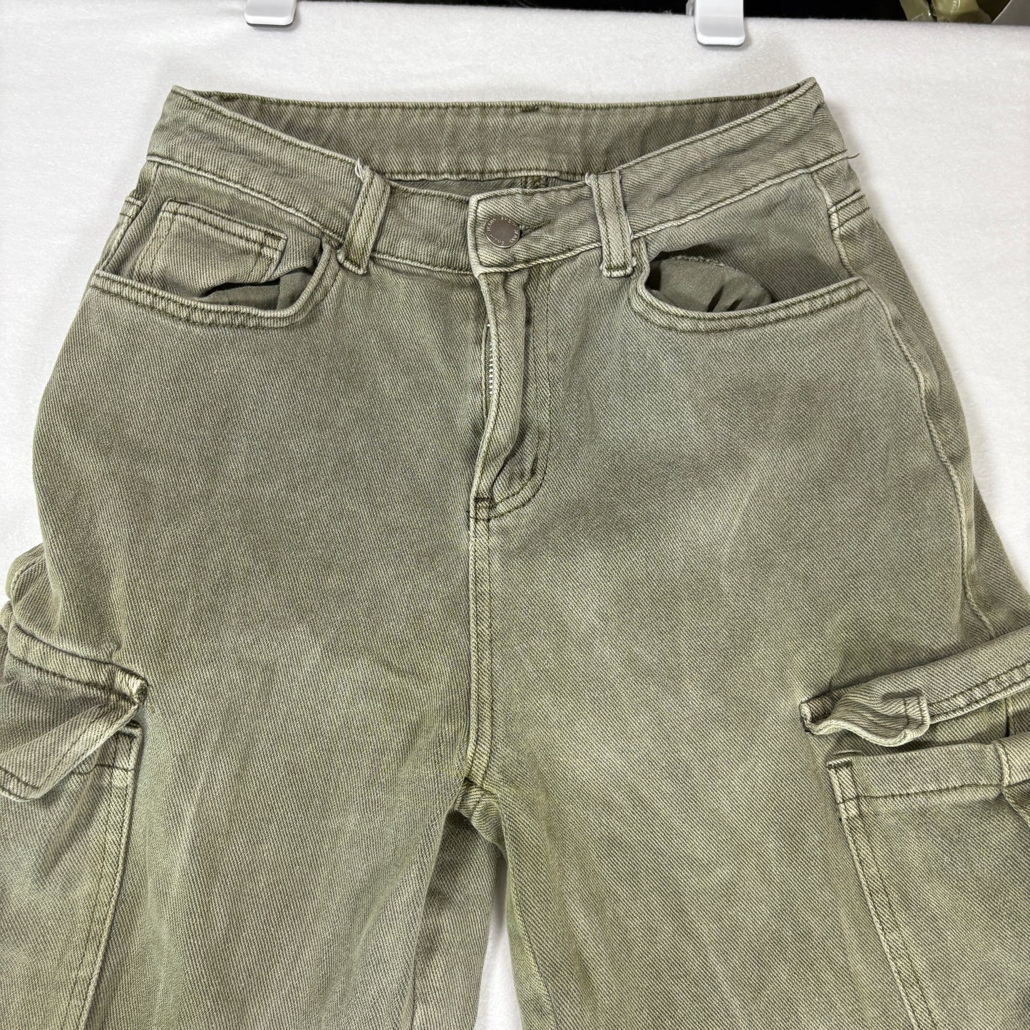 Mens Cargo Pants Green 36x30 Utility Workwear Y2K Vintage Baggy Carpenter