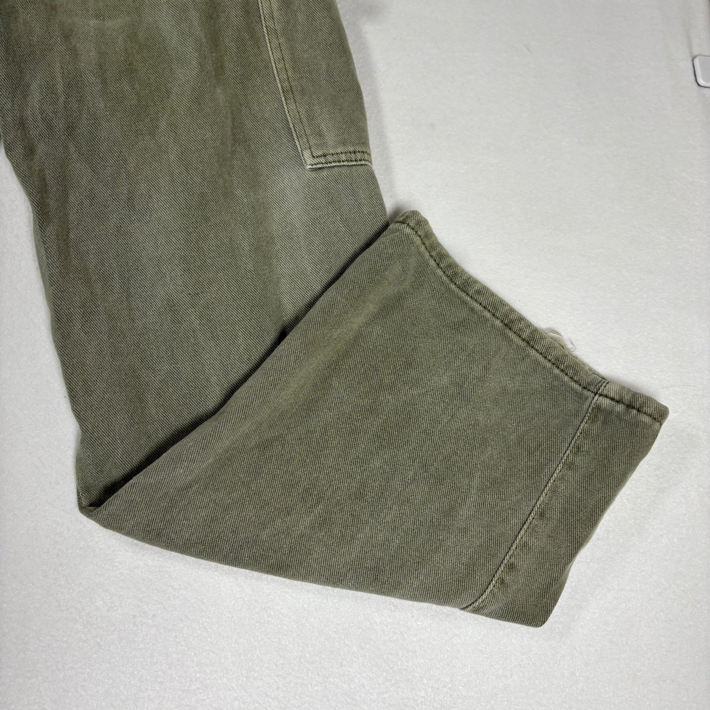 Mens Cargo Pants Green 36x30 Utility Workwear Y2K Vintage Baggy Carpenter