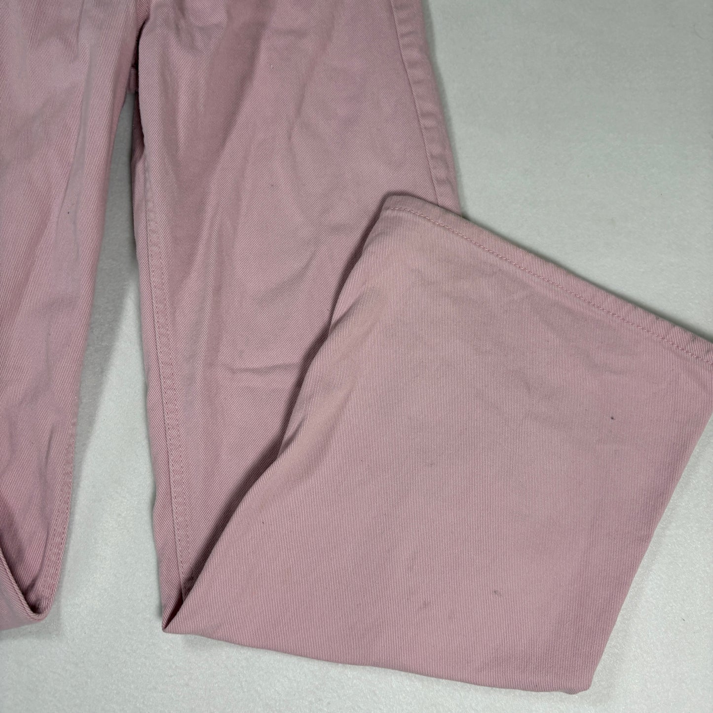 Womens Pink Jeans 32x30 Baggy Y2K 90s Wide Leg Vintage Denim Grunge Streetwear