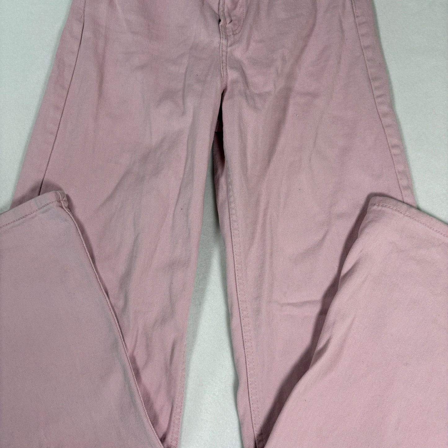 Womens Pink Jeans 32x30 Baggy Y2K 90s Wide Leg Vintage Denim Grunge Streetwear