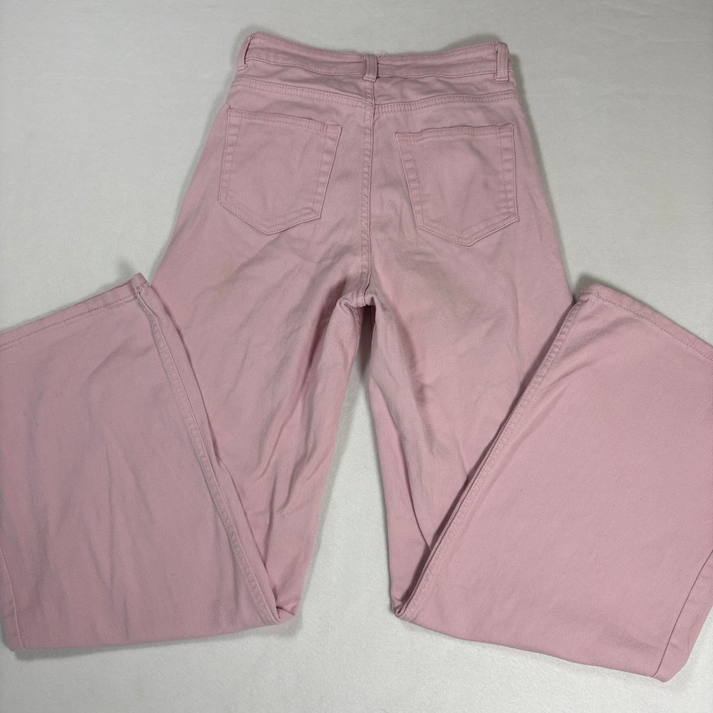 Womens Pink Jeans 32x30 Baggy Y2K 90s Wide Leg Vintage Denim Grunge Streetwear