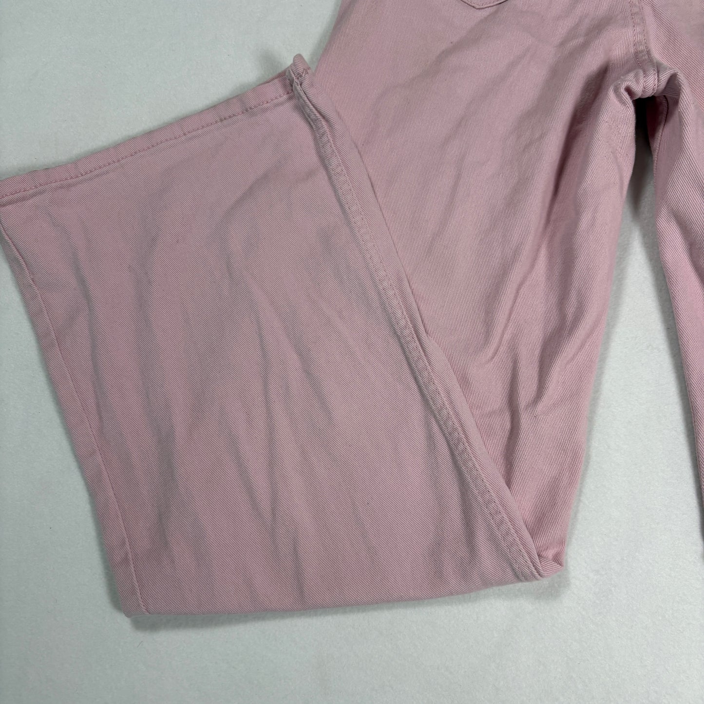 Womens Pink Jeans 32x30 Baggy Y2K 90s Wide Leg Vintage Denim Grunge Streetwear