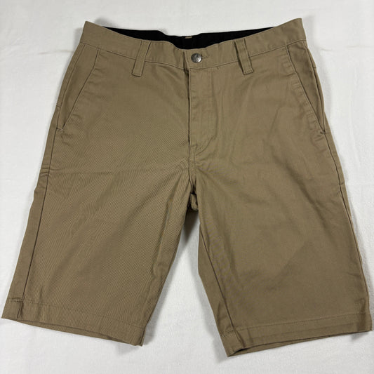 Volcom Shorts Mens 29 Khaki Chino Skate Casual Streetwear Classic Cotton Style