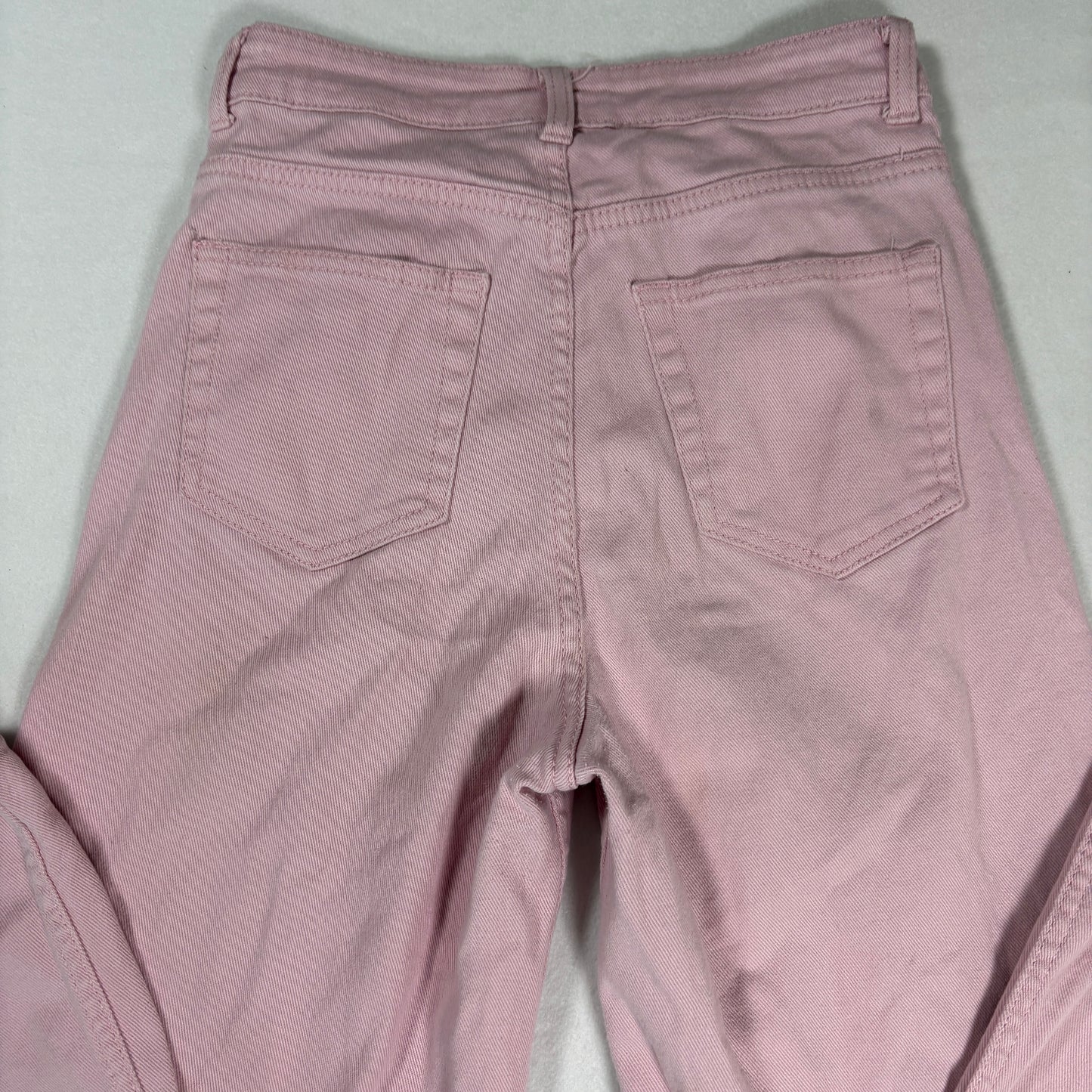 Womens Pink Jeans 32x30 Baggy Y2K 90s Wide Leg Vintage Denim Grunge Streetwear