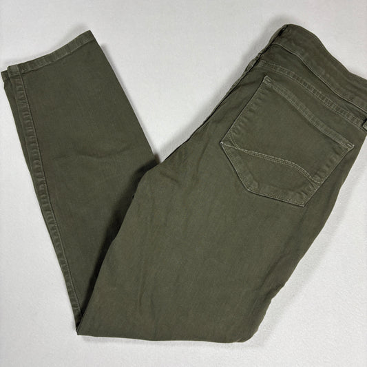 NYDJ Womens Jeans 8 Green Clarissa Ankle Stretch Slim Fit High Rise Denim Pants