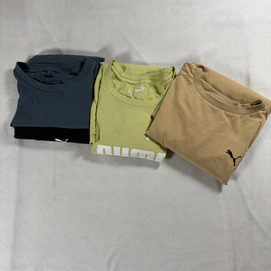Lot Of 3 Puma T Shirt Mens 2XL XXL Athletic Casual Streetwear Neutral Colors