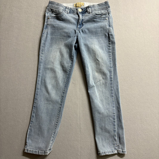 Democracy Ab Technology Skinny Jeans Light Wash Stretch Size 8 Fits Like 30x25