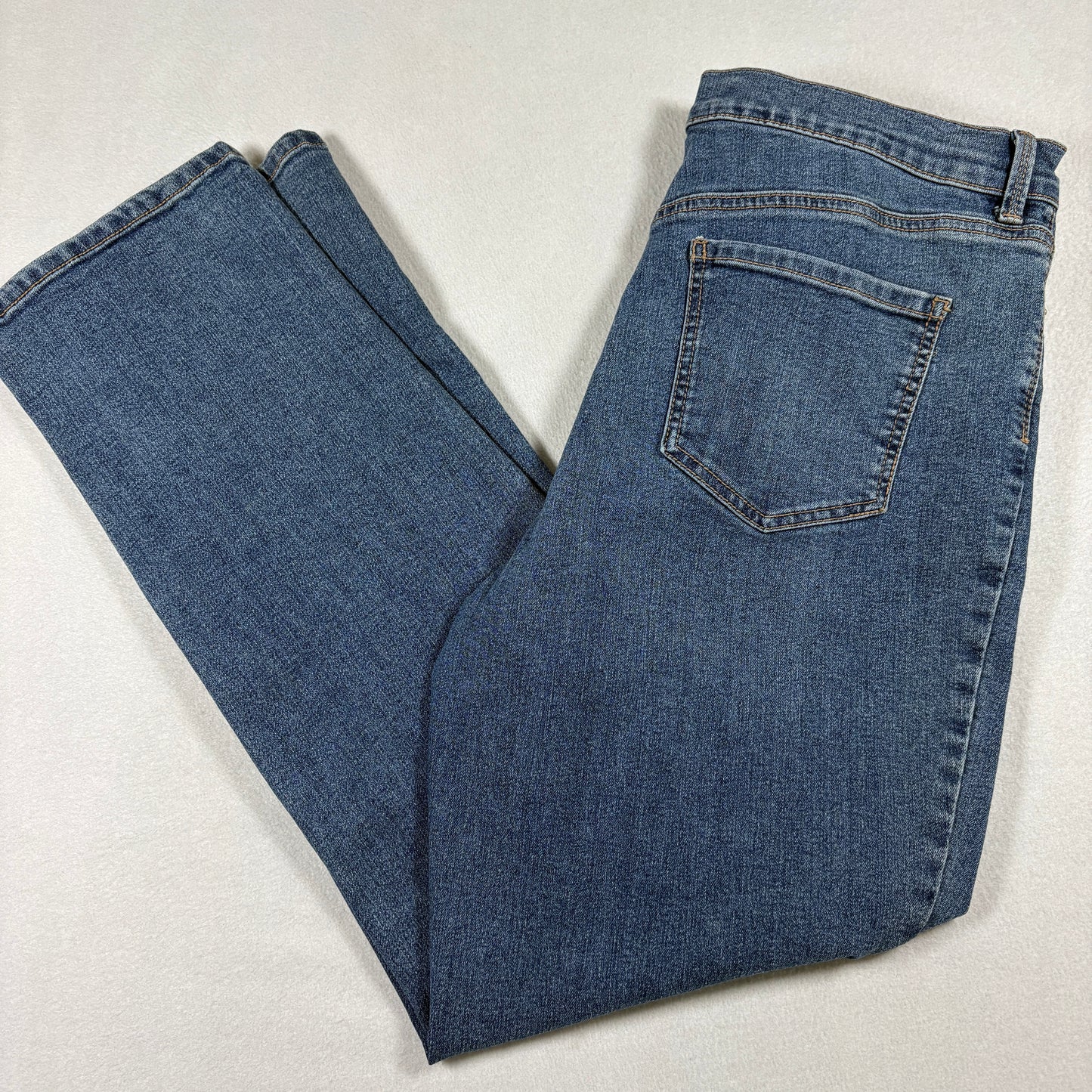 Gloria Vanderbilt Womens Jeans 14 Blue Amanda Classic High Rise Tapered Denim