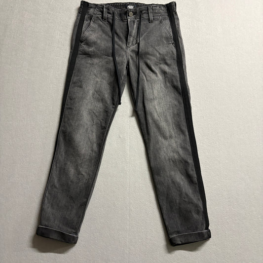 Paige Christy Jogger Jeans Tag 24 Fits Like 30X25 Gray Side Stripe Stretch Y2K