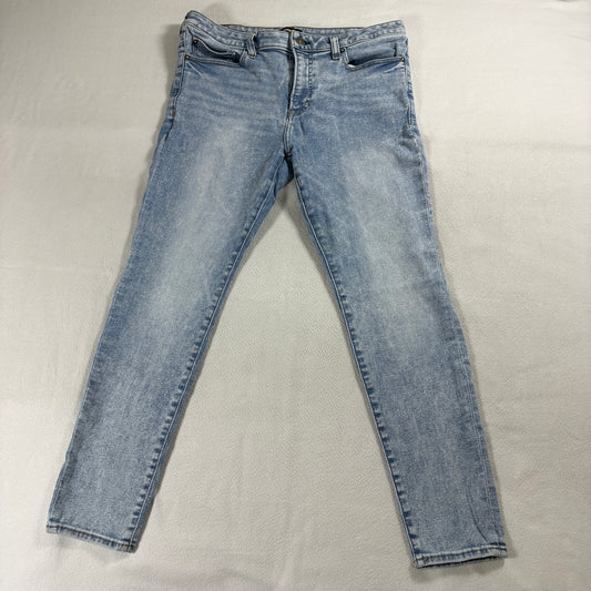 Skinny Stretch Denim Jeans Super Skinny Tag 34x30 Fits Like X Light Wash Fade