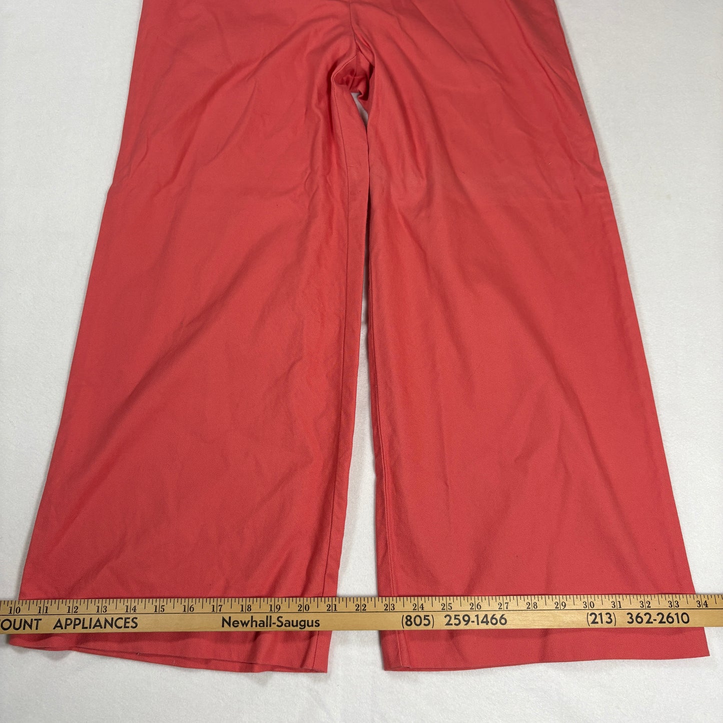 Work to Weekend Womens Pants 8 Red Flare Stretch Career Dress Slacks Y2K Retro