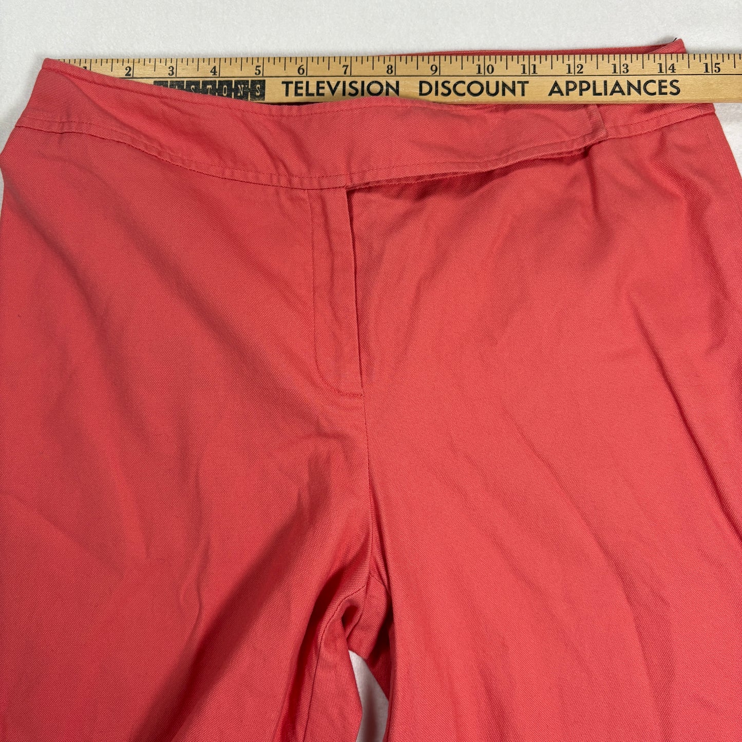 Work to Weekend Womens Pants 8 Red Flare Stretch Career Dress Slacks Y2K Retro