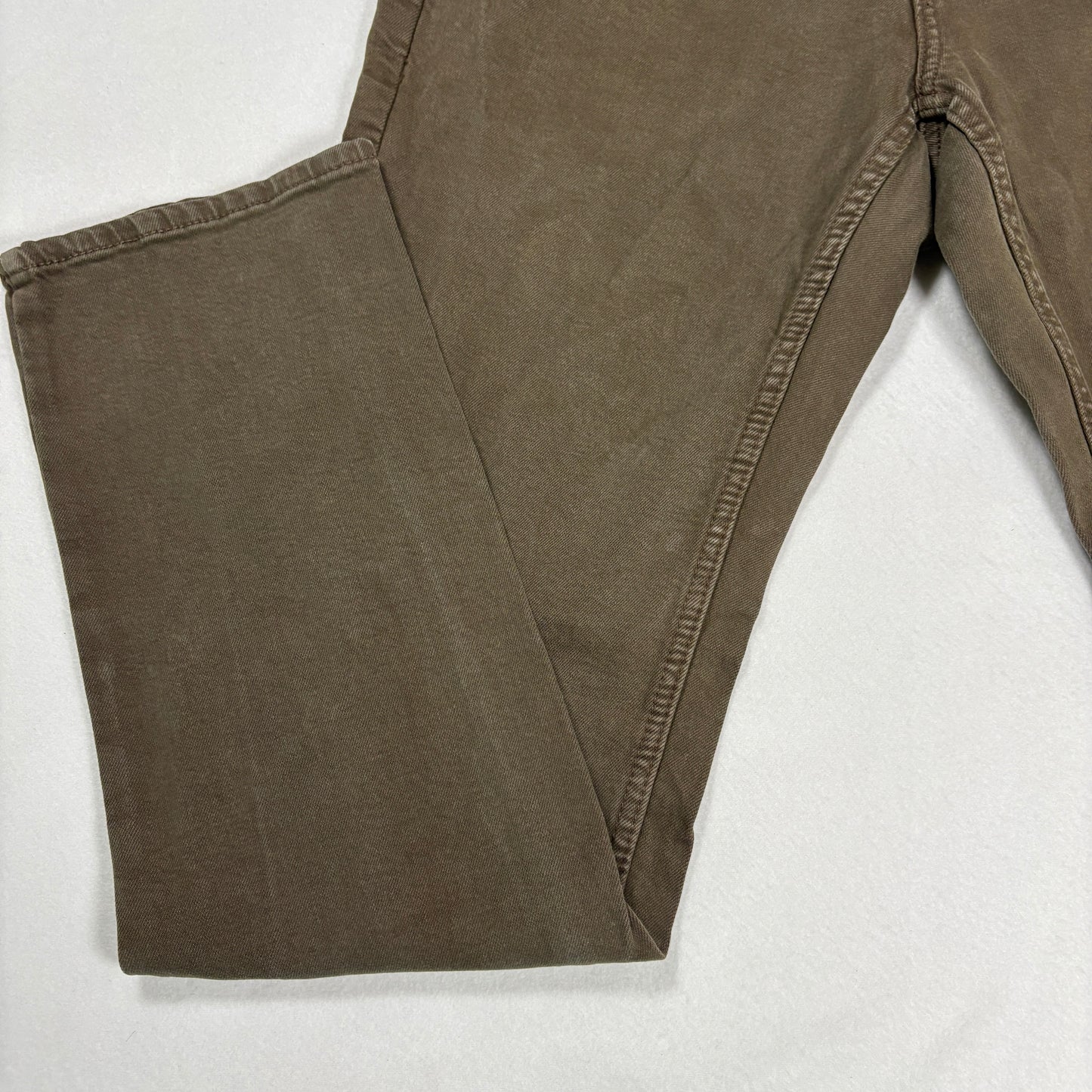 Hollister Mens Jeans 31x32 Brown Slim Straight Epic Flex Denim Pants Y2K Baggy
