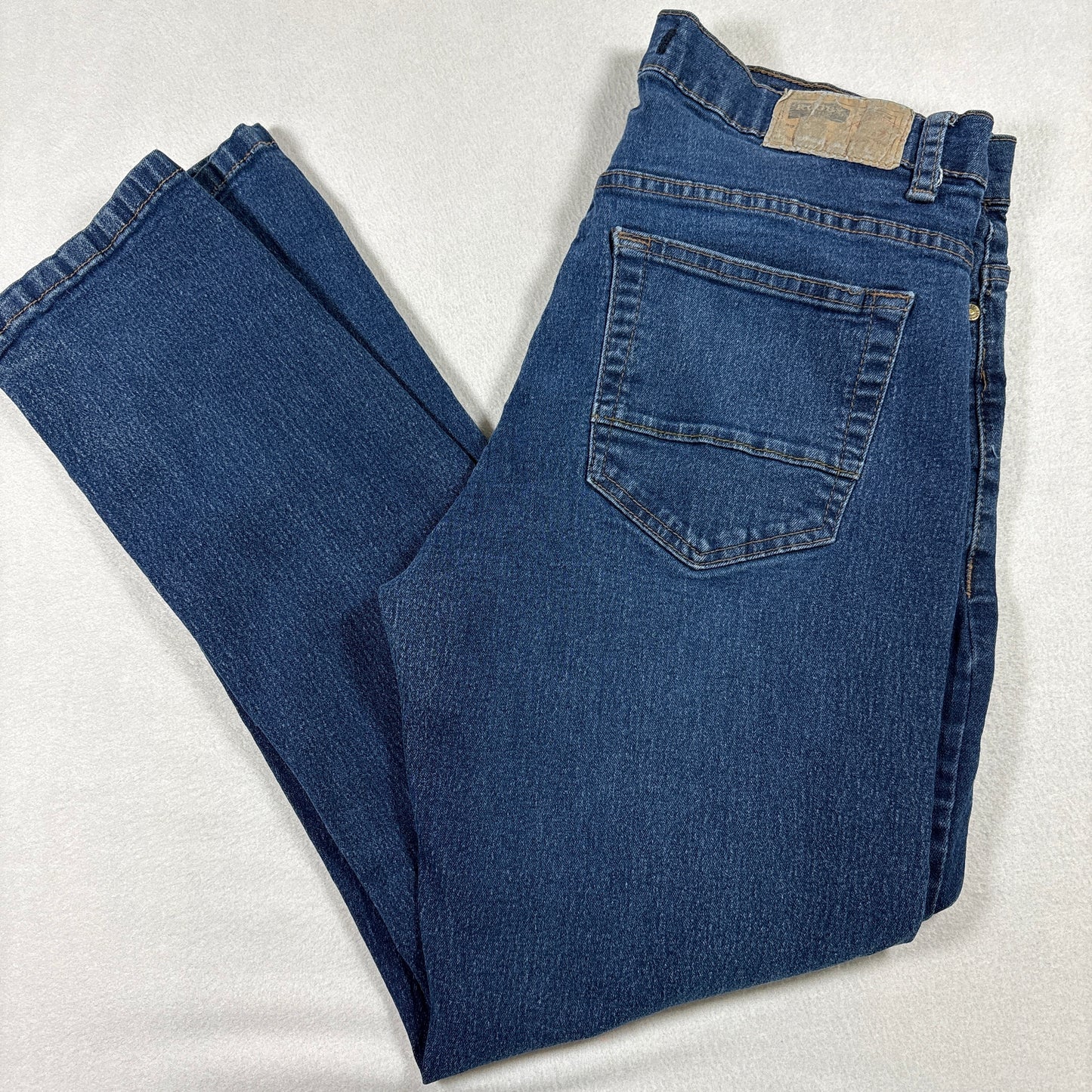 Rugby University Mens Jeans 32x30 Blue Stretch Denim Straight Y2K Vintage Grunge