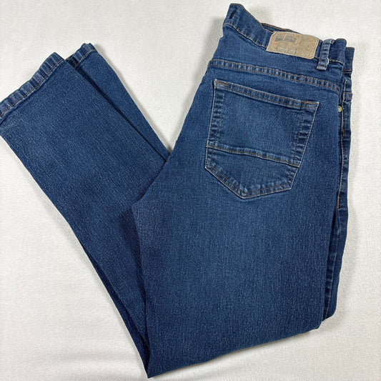 Rugby University Mens Jeans 32x30 Blue Stretch Denim Straight Y2K Vintage Grunge