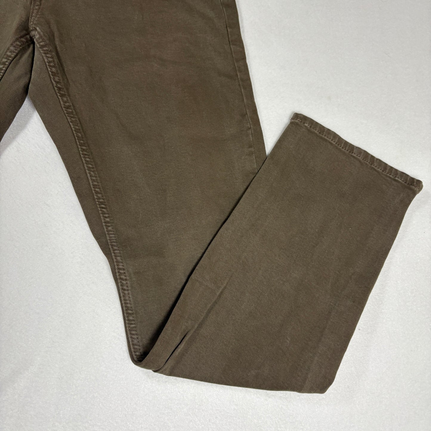 Hollister Mens Jeans 31x32 Brown Slim Straight Epic Flex Denim Pants Y2K Baggy