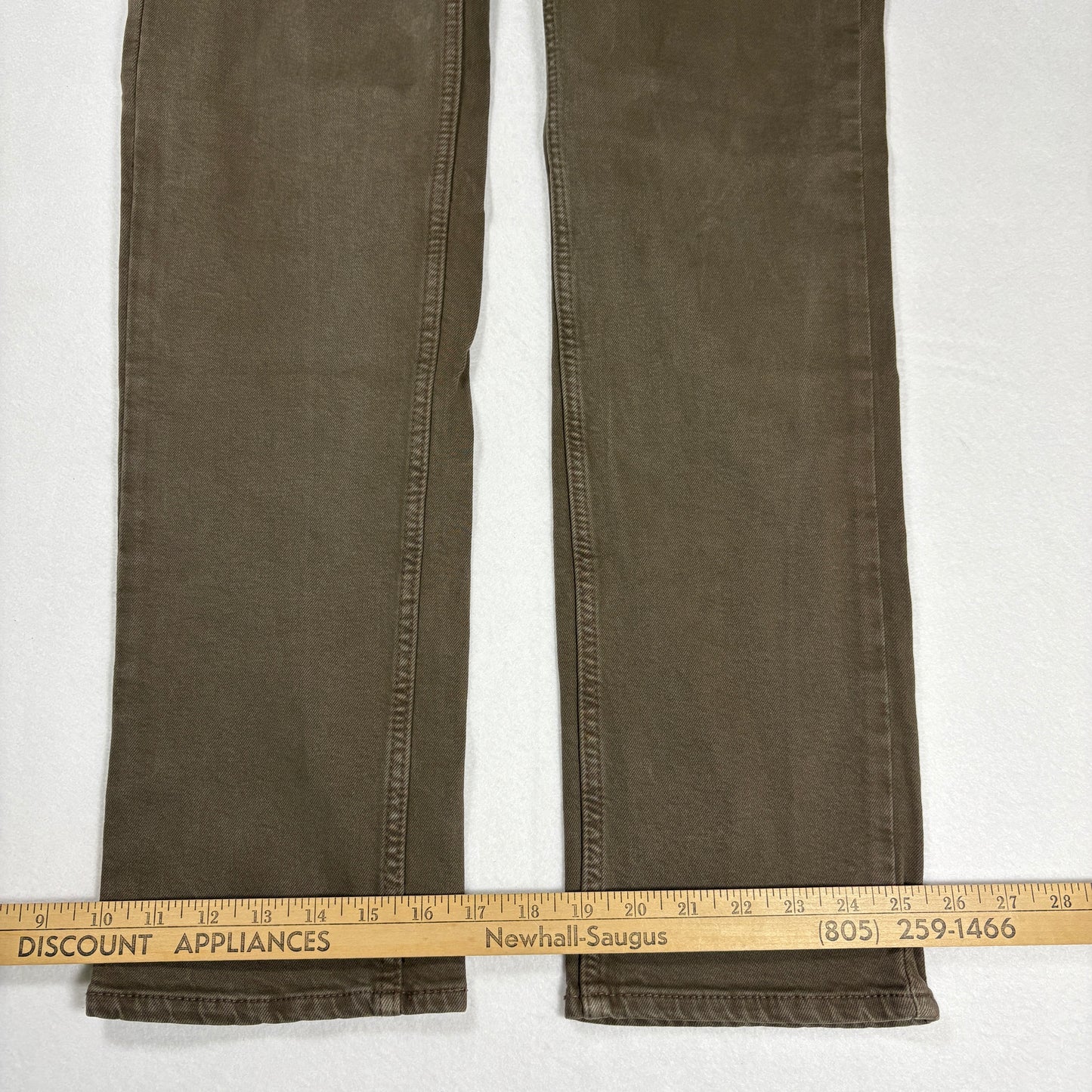 Hollister Mens Jeans 31x32 Brown Slim Straight Epic Flex Denim Pants Y2K Baggy