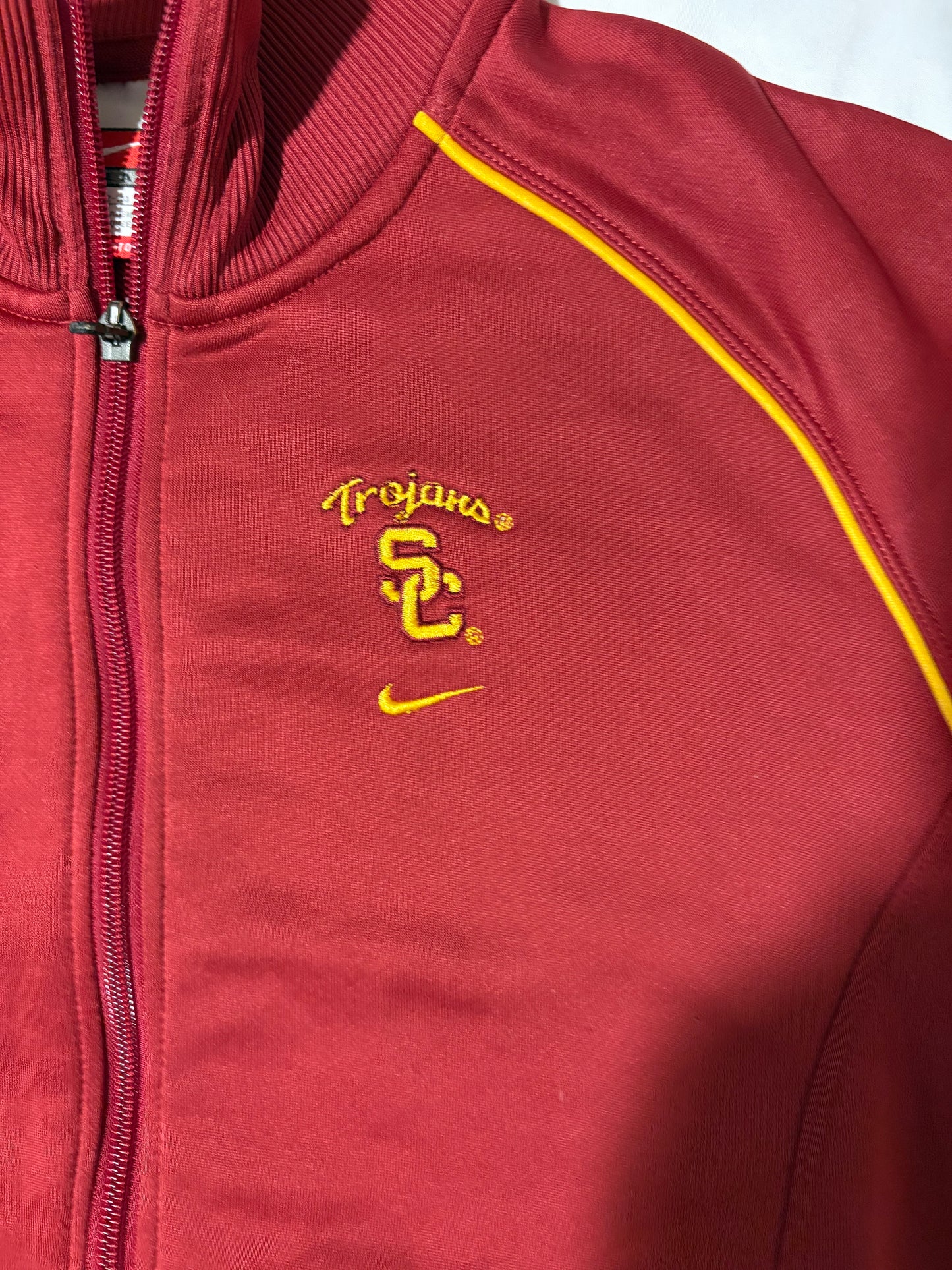 USC Trojans Nike Track Jacket Men’s Large Red Zip-Up NCAA Team Full Zip L