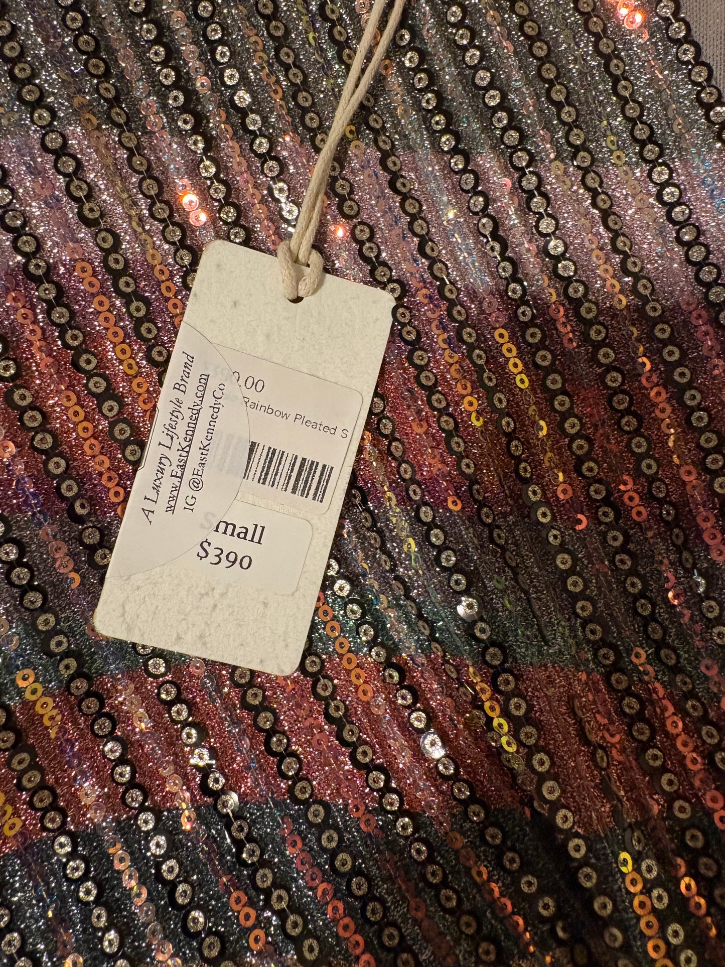 Saylor Rainbow Sequin Mini Dress Size Small NWT $390 V-Neck Wrap Cocktail