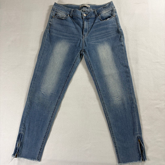 Balam Womens Size 15 Skinny Ankle Zip Medium Wash Denim Jeans Y2K Retro Vintage!