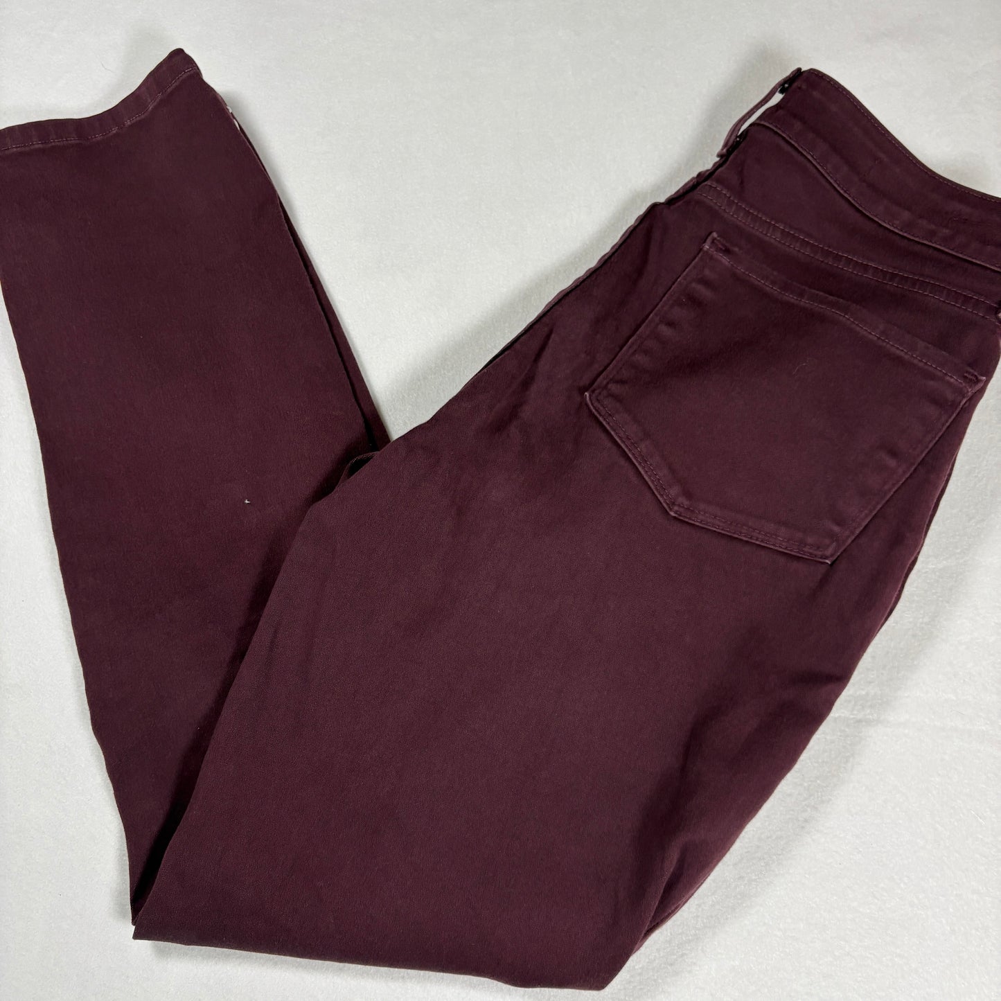 NYDJ Womens Alina Legging Jeans 8 Burgundy Lift Tuck Slim Stretch Jeggings