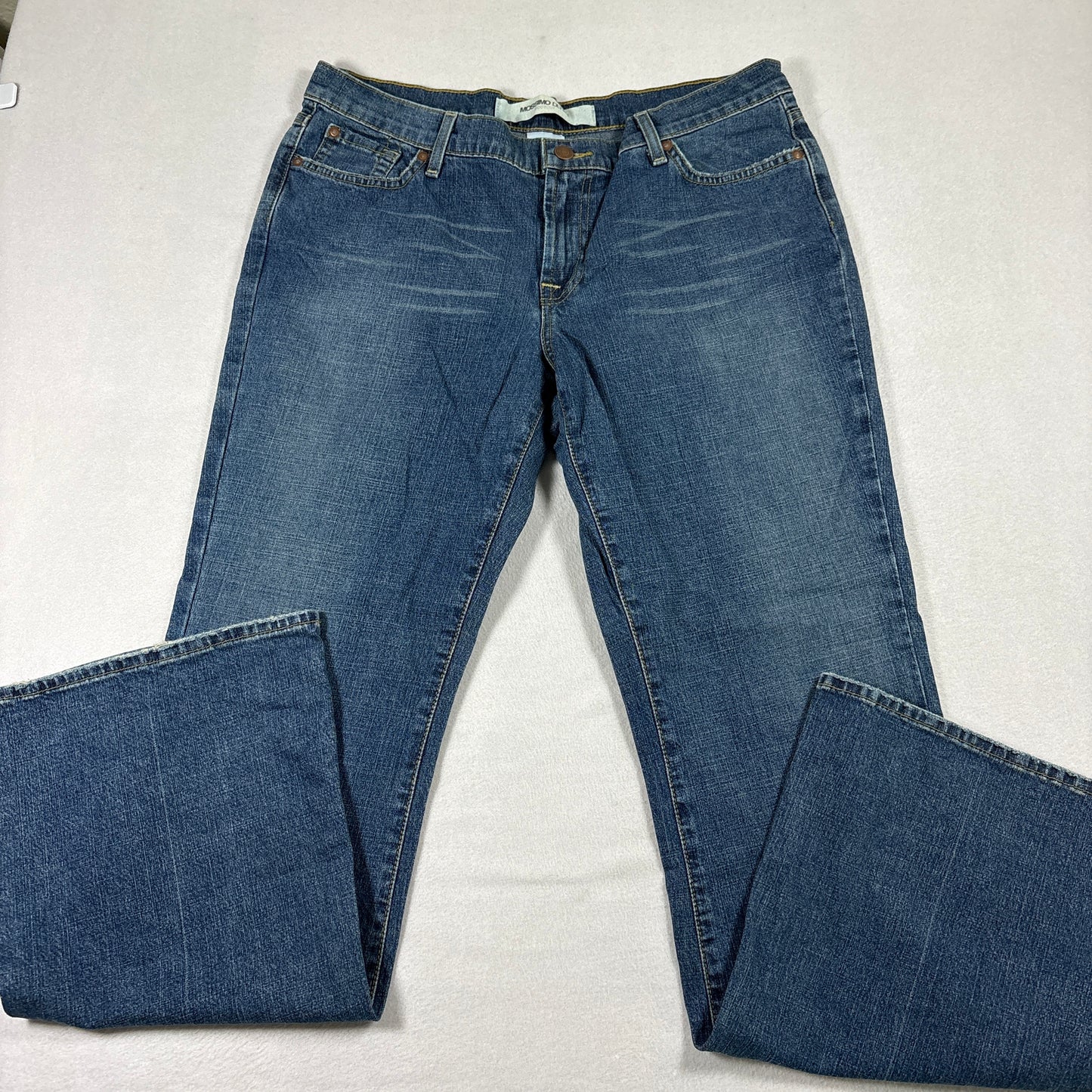 Mossimo Womens Jeans Size 12 Blue Bootcut Stretch Denim Y2K 90s Vintage Grunge
