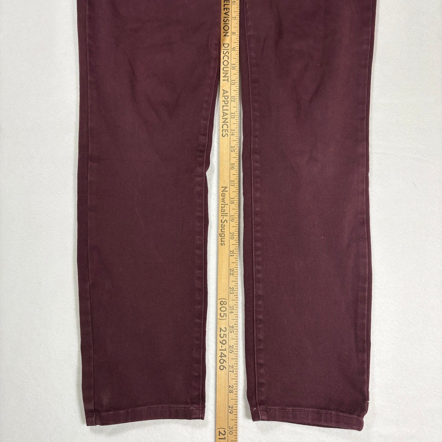 NYDJ Womens Alina Legging Jeans 8 Burgundy Lift Tuck Slim Stretch Jeggings