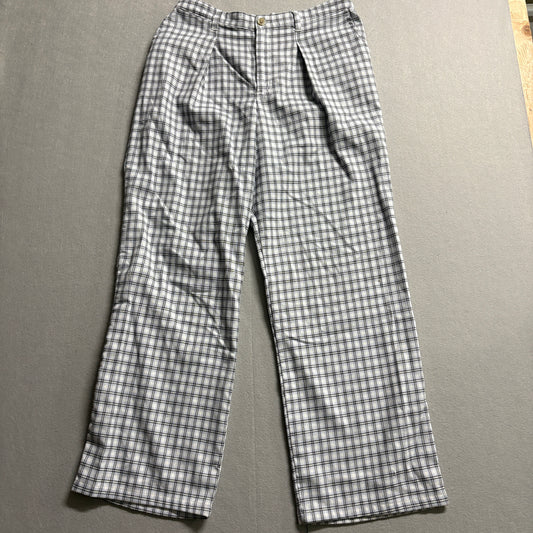 Hollister Plaid Wide Leg Pants Ultra High Rise Tag L Fits Like X Y2K