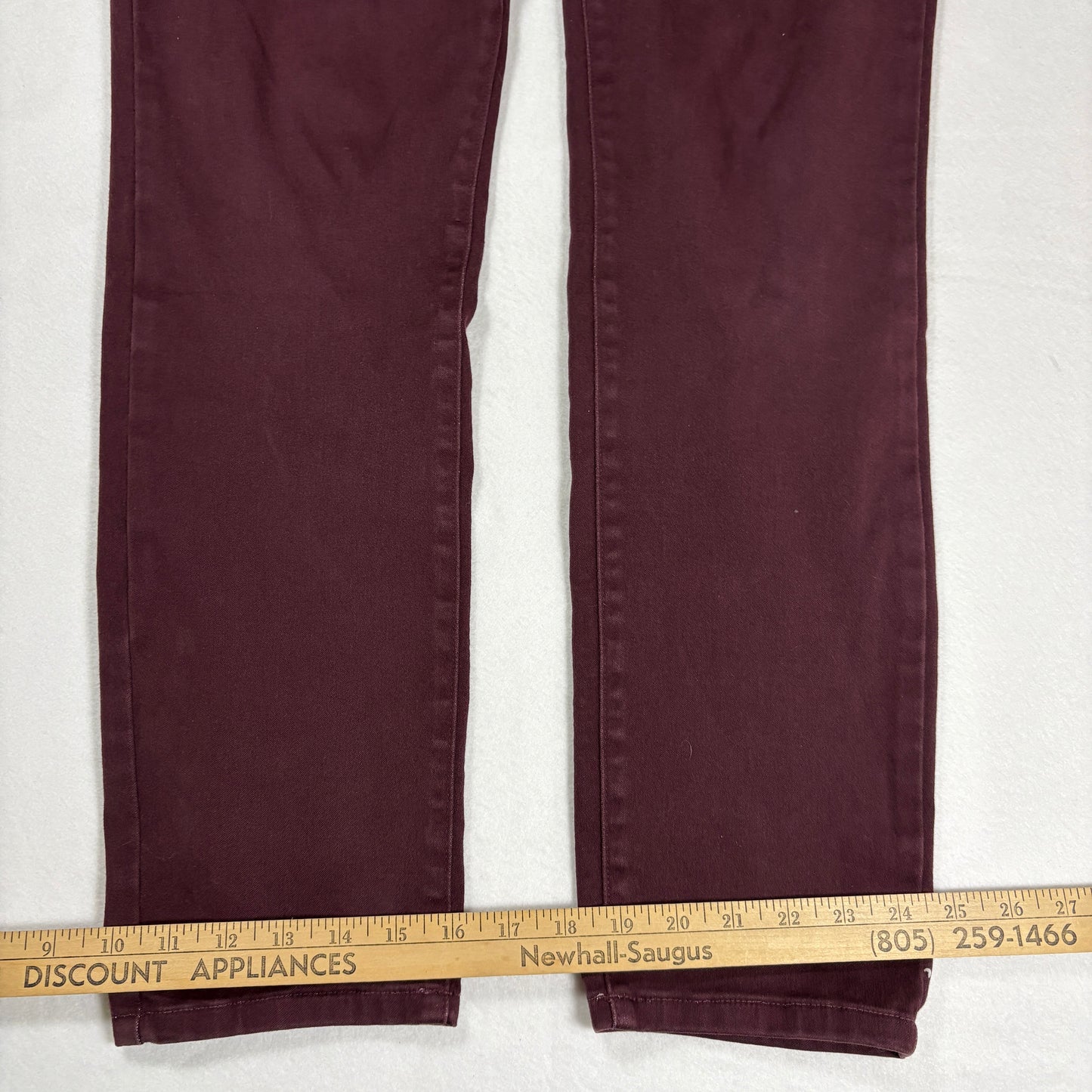 NYDJ Womens Alina Legging Jeans 8 Burgundy Lift Tuck Slim Stretch Jeggings