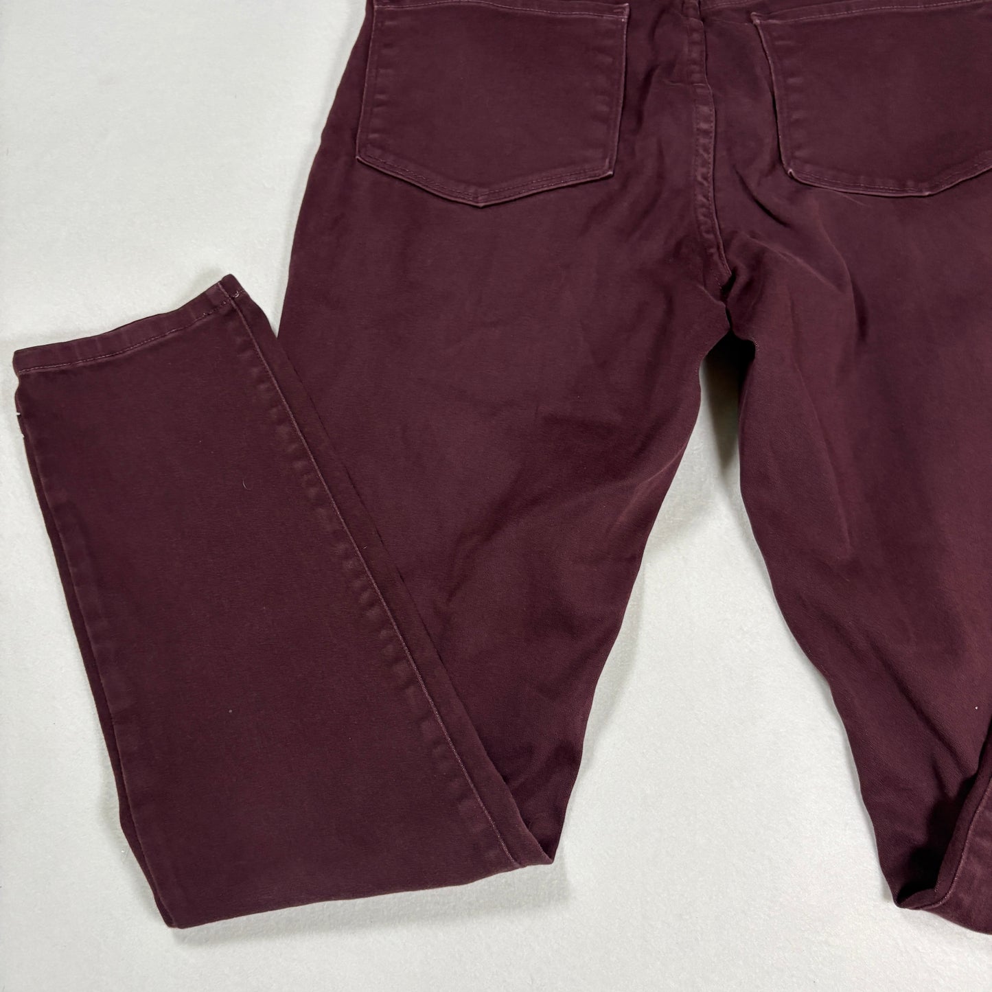 NYDJ Womens Alina Legging Jeans 8 Burgundy Lift Tuck Slim Stretch Jeggings