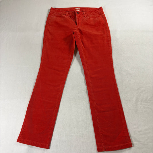 Matchstick Corduroy Pants Slim Flare J Crew Tag 30R Fits Like 32X32 Red