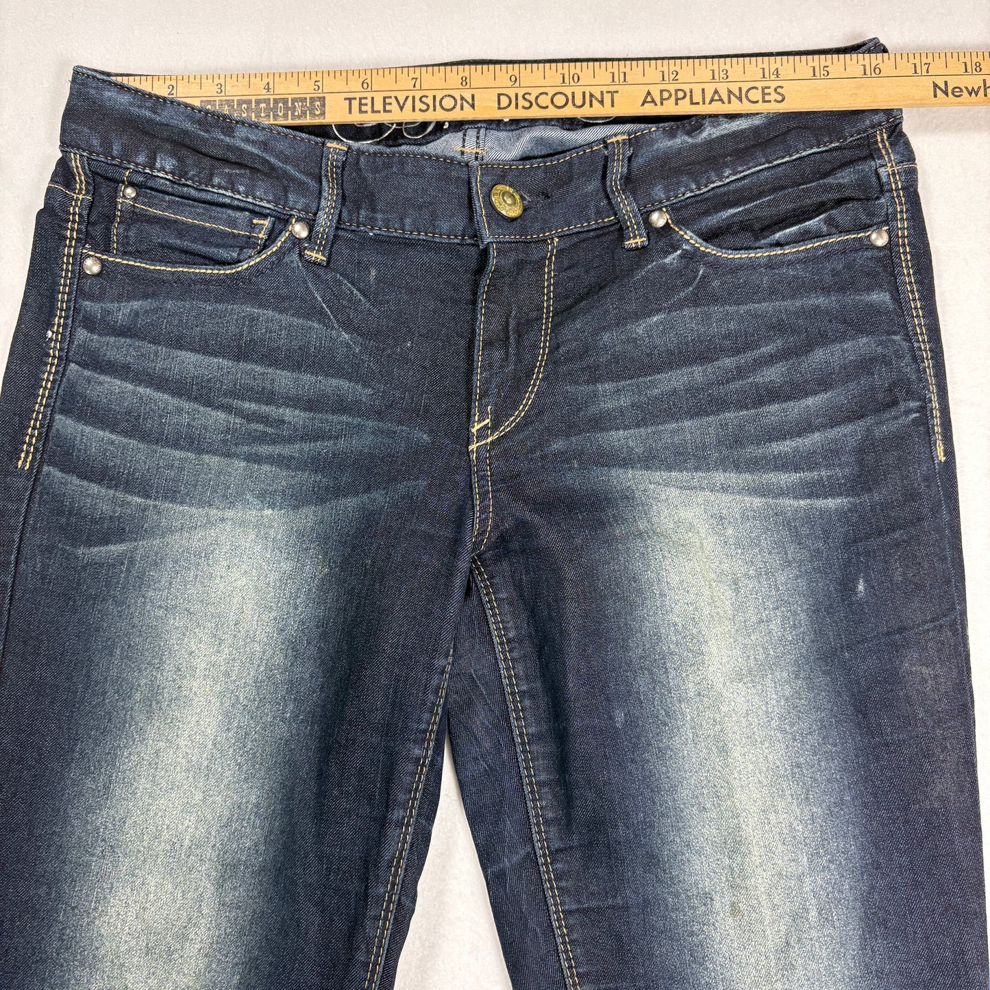 Express Womens Jeans 10R Stella Ultra Skinny Dark Wash Denim Y2K Stretch