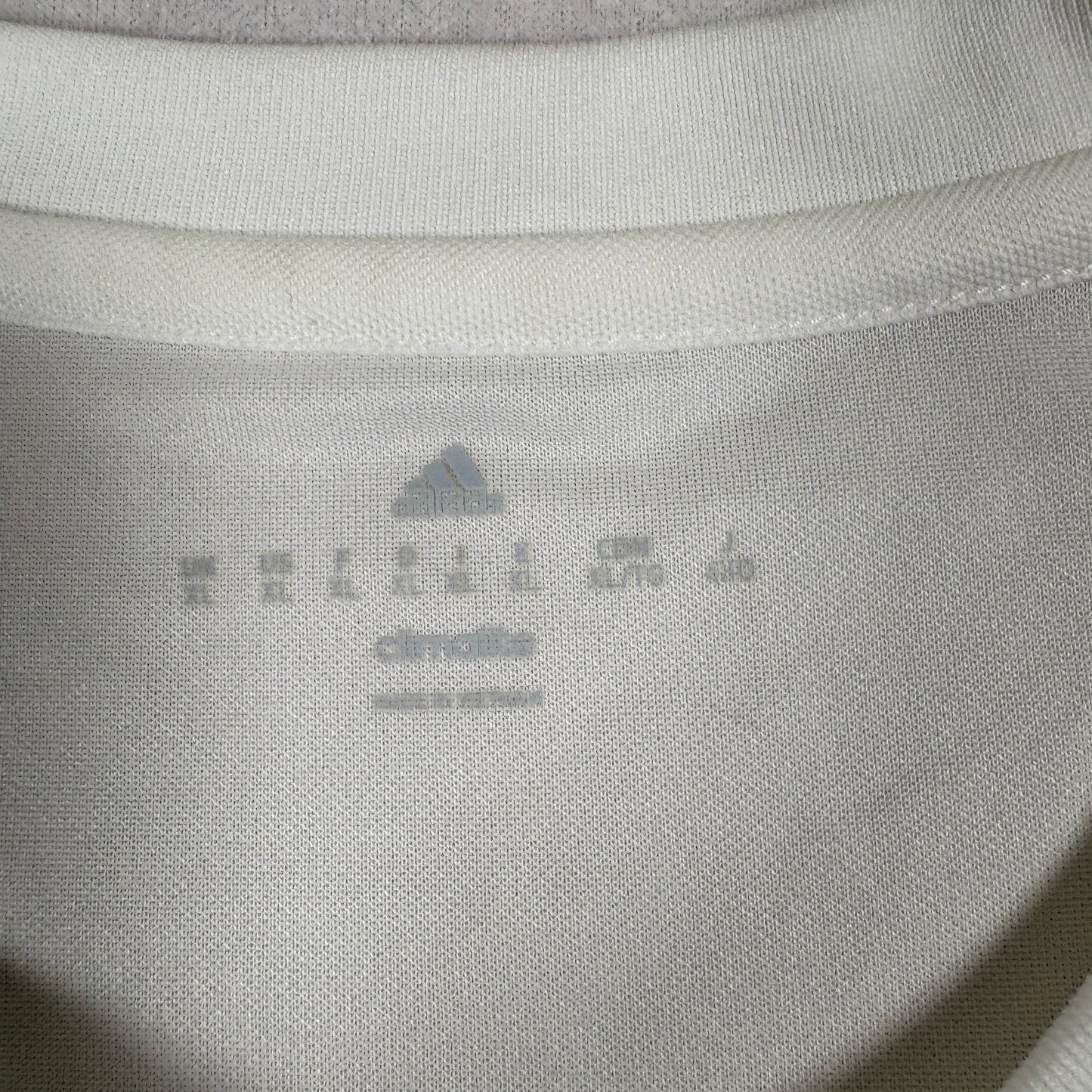 Adidas Mens Soccer Jersey Large White Climalite Athletic Training Shirt 21