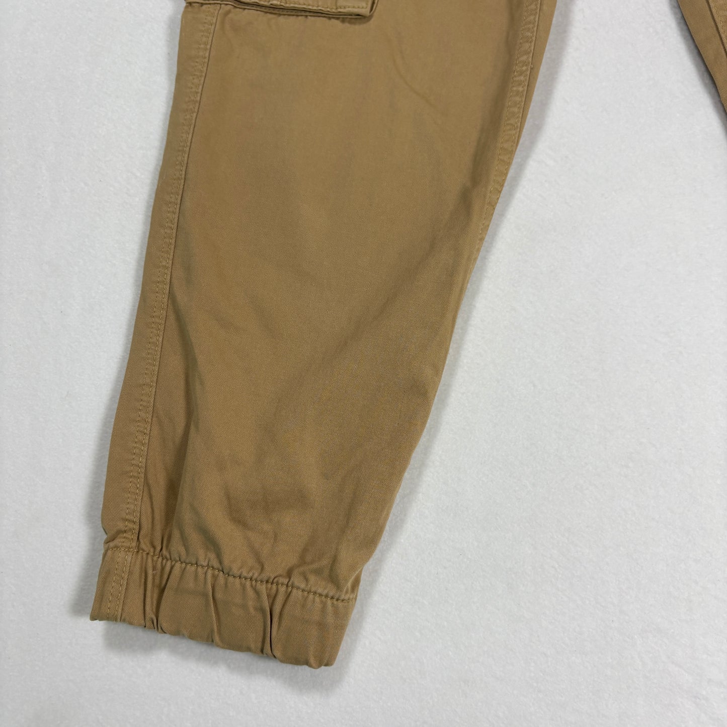 Bershka Mens Cargo Pants 40 Beige Khaki Utility Pocket Streetwear Y2K Workwear