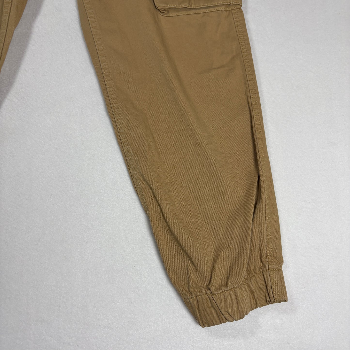 Bershka Mens Cargo Pants 40 Beige Khaki Utility Pocket Streetwear Y2K Workwear