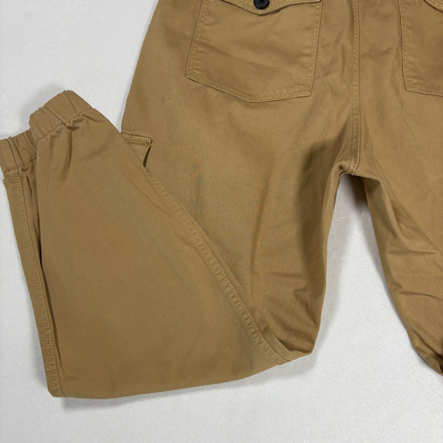 Bershka Mens Cargo Pants 40 Beige Khaki Utility Pocket Streetwear Y2K Workwear