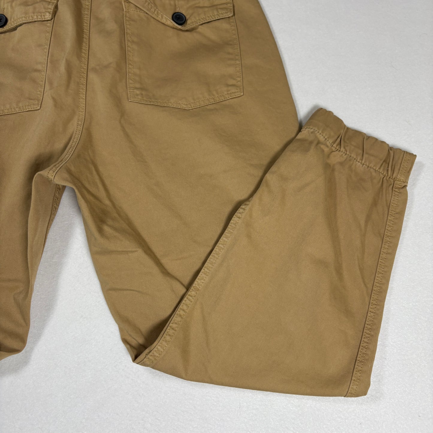 Bershka Mens Cargo Pants 40 Beige Khaki Utility Pocket Streetwear Y2K Workwear