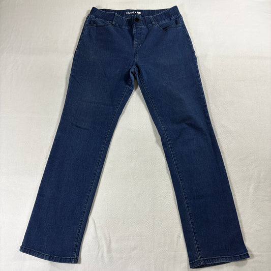 Stretch Straight Leg Jeans Dark Wash Tapata Tag L Fits Like 31X31 Inseam
